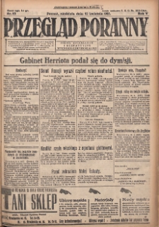 Przegląd Poranny: pismo niezależne i bezpartyjne 1925.04.12 R.5 Nr85