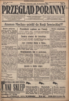 Przegląd Poranny: pismo niezależne i bezpartyjne 1925.04.16 R.5 Nr87