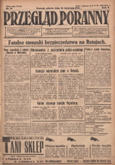 Przegląd Poranny: pismo niezależne i bezpartyjne 1925.04.24 R.5 Nr94