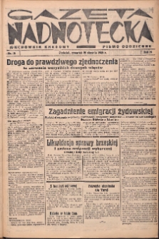 Gazeta Nadnotecka (Orędownik Kresowy): pismo codzienne 1939.01.19 R.19 Nr15