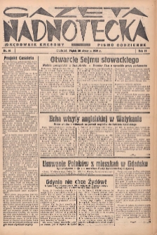 Gazeta Nadnotecka (Orędownik Kresowy): pismo codzienne 1939.01.20 R.19 Nr16