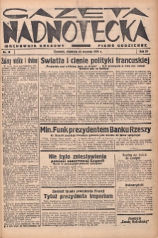 Gazeta Nadnotecka (Orędownik Kresowy): pismo codzienne 1939.01.22 R.19 Nr18