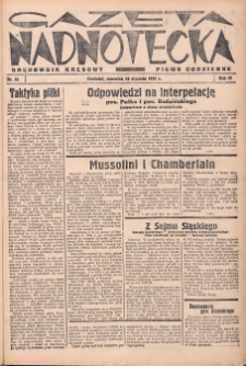 Gazeta Nadnotecka (Orędownik Kresowy): pismo codzienne 1939.01.26 R.19 Nr21