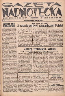 Gazeta Nadnotecka (Orędownik Kresowy): pismo codzienne 1939.01.28 R.19 Nr23