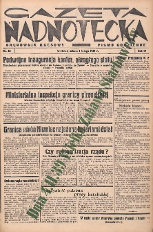 Gazeta Nadnotecka (Orędownik Kresowy): pismo codzienne 1939.02.04 R.19 Nr28