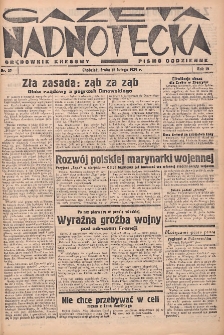 Gazeta Nadnotecka (Orędownik Kresowy): pismo codzienne 1939.02.15 R.19 Nr37