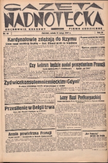 Gazeta Nadnotecka (Orędownik Kresowy): pismo codzienne 1939.02.18 R.19 Nr40