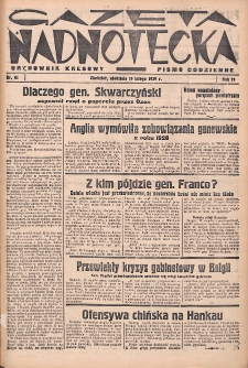Gazeta Nadnotecka (Orędownik Kresowy): pismo codzienne 1939.02.19 R.19 Nr41