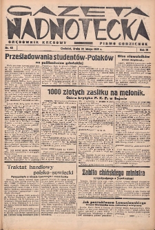 Gazeta Nadnotecka (Orędownik Kresowy): pismo codzienne 1939.02.22 R.19 Nr43