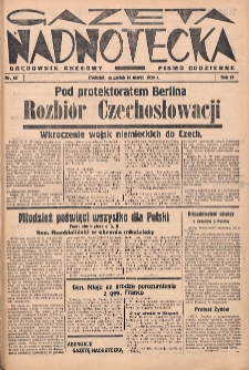 Gazeta Nadnotecka (Orędownik Kresowy): pismo codzienne 1939.03.16 R.19 Nr62