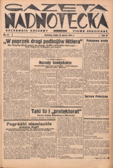 Gazeta Nadnotecka (Orędownik Kresowy): pismo codzienne 1939.03.22 R.19 Nr67