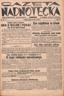 Gazeta Nadnotecka (Orędownik Kresowy): pismo codzienne 1939.03.24 R.19 Nr69