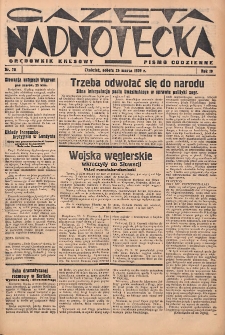 Gazeta Nadnotecka (Orędownik Kresowy): pismo codzienne 1939.03.25 R.19 Nr70