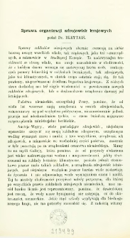 Sprawa organizacji zdrojowisk krajowych