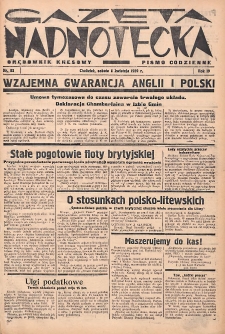 Gazeta Nadnotecka (Orędownik Kresowy): pismo codzienne 1939.04.08 R.19 Nr82