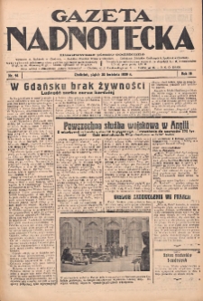 Gazeta Nadnotecka: Ilustrowane pismo codzienne 1939.04.28 R.19 Nr98