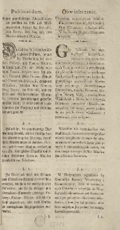 Obwieszczenie względem teraznieyszey administracyi distrikt&oacute;w między granicą Prus Wschodnich i Zachodnich, Wisłą, Narwą, Bugiem i Niemnem leżących