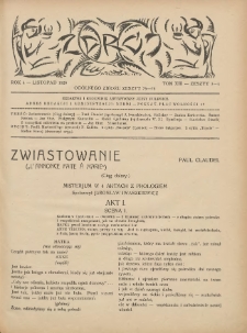 Zdr&oacute;j. Dwutygodnik poświęcony sztuce i kulturze umysłowej. 1920 R.4 T.13 zeszyt 3-4