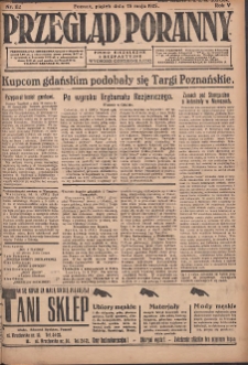 Przegląd Poranny: pismo niezależne i bezpartyjne 1925.05.15 R.5 Nr112
