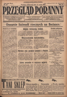 Przegląd Poranny: pismo niezależne i bezpartyjne 1925.05.21 R.5 Nr117