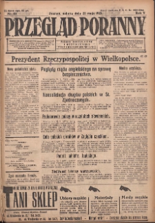 Przegląd Poranny: pismo niezależne i bezpartyjne 1925.05.23 R.5 Nr118