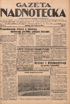 Gazeta Nadnotecka: Ilustrowane pismo codzienne 1939.08.02 R.19 Nr175