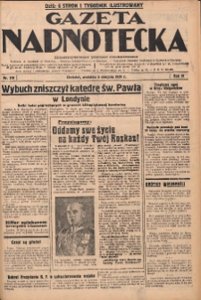 Gazeta Nadnotecka: Ilustrowane pismo codzienne 1939.08.06 R.19 Nr179