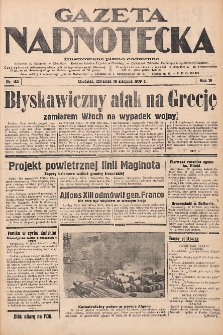 Gazeta Nadnotecka: Ilustrowane pismo codzienne 1939.08.10 R.19 Nr182