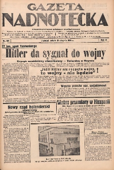Gazeta Nadnotecka: Ilustrowane pismo codzienne 1939.08.12 R.19 Nr184