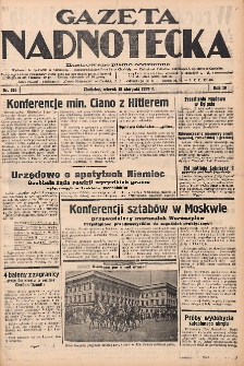 Gazeta Nadnotecka: Ilustrowane pismo codzienne 1939.08.16 R.19 Nr186