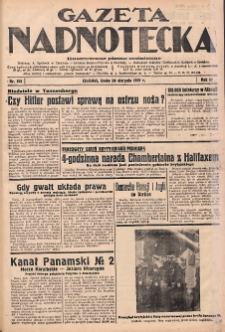 Gazeta Nadnotecka: Ilustrowane pismo codzienne 1939.08.23 R.19 Nr192