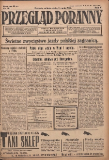 Przegląd Poranny: pismo niezależne i bezpartyjne 1925.05.02 R.5 Nr101