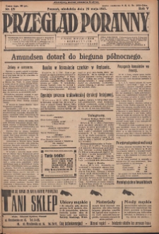 Przegląd Poranny: pismo niezależne i bezpartyjne 1925.05.24 R.5 Nr119