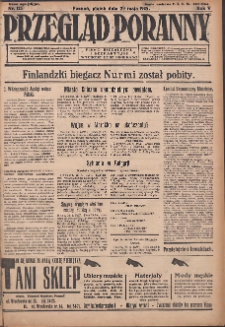 Przegląd Poranny: pismo niezależne i bezpartyjne 1925.05.29 R.5 Nr123