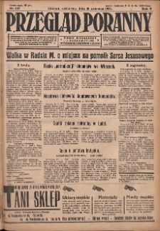 Przegląd Poranny: pismo niezależne i bezpartyjne 1925.06.18 R.5 Nr138