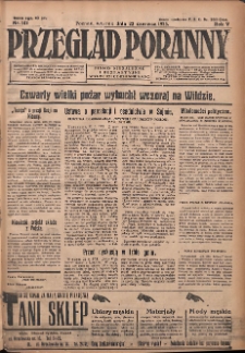 Przegląd Poranny: pismo niezależne i bezpartyjne 1925.06.23 R.5 Nr142