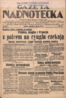 Gazeta Nadnotecka: Ilustrowane pismo codzienne 1939.08.27 R.19 Nr196