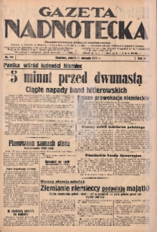 Gazeta Nadnotecka: Ilustrowane pismo codzienne 1939.08.29 R.19 Nr197