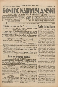 Goniec Nadwiślański: pismo codzienne poświęcone interesom stanu średniego 1925.10.21 R.1 Nr17