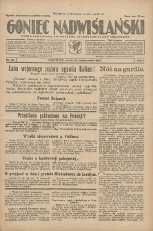 Goniec Nadwiślański: pismo codzienne poświęcone interesom stanu średniego 1925.10.24 R.1 Nr20