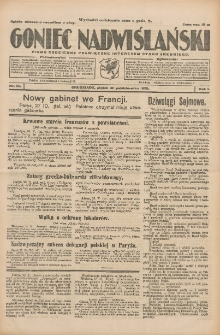 Goniec Nadwiślański: pismo codzienne poświęcone interesom stanu średniego 1925.10.30 R.1 Nr25