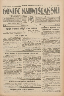 Goniec Nadwiślański: pismo codzienne poświęcone interesom stanu średniego 1925.11.05 R.1 Nr30