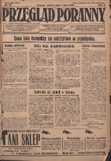 Przegląd Poranny: pismo niezależne i bezpartyjne 1925.07.04 R.5 Nr151