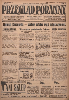 Przegląd Poranny: pismo niezależne i bezpartyjne 1925.07.05 R.5 Nr152