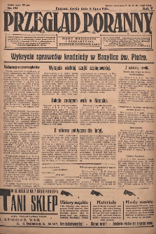 Przegląd Poranny: pismo niezależne i bezpartyjne 1925.07.08 R.5 Nr154