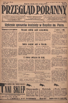 Przegląd Poranny: pismo niezależne i bezpartyjne 1925.07.08 R.5 Nr154