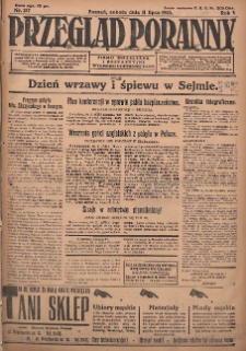 Przegląd Poranny: pismo niezależne i bezpartyjne 1925.07.11 R.5 Nr157