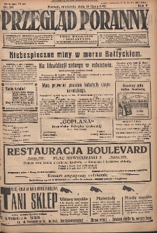 Przegląd Poranny: pismo niezależne i bezpartyjne 1925.07.19 R.5 Nr164