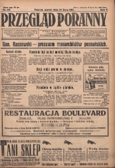 Przegląd Poranny: pismo niezależne i bezpartyjne 1925.07.24 R.5 Nr168