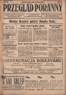 Przegląd Poranny: pismo niezależne i bezpartyjne 1925.07.29 R.5 Nr172